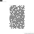 Human fingerprint. Vector background. Abstract texture